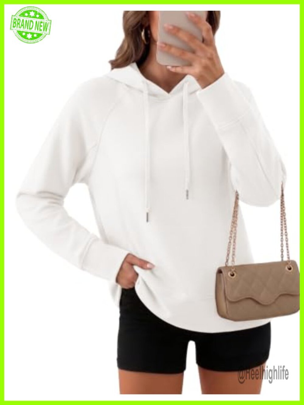 Lightweight Long Sleeve Hoodie Pullover Sweatshirt Drawstring Fitted Casual